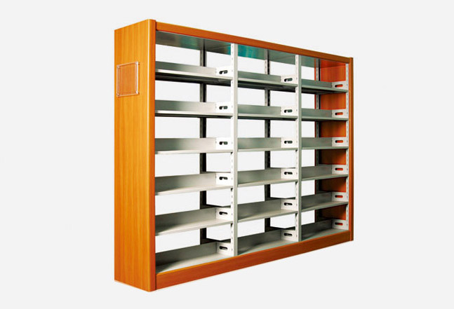 YY-MS-F1 Double-column double-sided fireproof board bookshelf